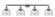 Franklin Restoration Four Light Bath Vanity in Polished Chrome (405|215-PC-G74)