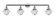 Franklin Restoration Four Light Bath Vanity in Polished Chrome (405|215-PC-G532)
