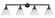 Franklin Restoration LED Bath Vanity in Matte Black (405|215-BK-G42-LED)