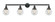 Franklin Restoration Four Light Bath Vanity in Matte Black (405|215-BK-G202-6)