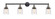 Franklin Restoration Four Light Bath Vanity in Black Antique Brass (405|215-BAB-G513)