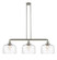 Franklin Restoration Three Light Island Pendant in Brushed Satin Nickel (405|213-SN-G713-L)