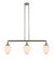 Franklin Restoration Three Light Island Pendant in Brushed Satin Nickel (405|213-SN-G661-7)