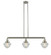Franklin Restoration Three Light Island Pendant in Brushed Satin Nickel (405|213-SN-G534)