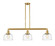 Franklin Restoration LED Island Pendant in Satin Gold (405|213-SG-G713-LED)