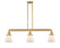 Franklin Restoration LED Island Pendant in Satin Gold (405|213-SG-G61-LED)