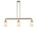 Franklin Restoration LED Island Pendant in Satin Gold (405|213-SG-G51-LED)