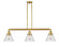 Franklin Restoration LED Island Pendant in Satin Gold (405|213-SG-G44-LED)