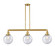 Franklin Restoration LED Island Pendant in Satin Gold (405|213-SG-G204-8-LED)