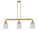 Franklin Restoration LED Island Pendant in Satin Gold (405|213-SG-G184-LED)