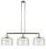 Franklin Restoration Three Light Island Pendant in Polished Nickel (405|213-PN-G74-L)