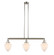 Franklin Restoration Three Light Island Pendant in Polished Nickel (405|213-PN-G661-7)