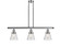 Franklin Restoration Three Light Island Pendant in Polished Nickel (405|213-PN-G64)