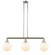Franklin Restoration LED Island Pendant in Polished Nickel (405|213-PN-G201-8-LED)