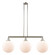 Franklin Restoration LED Island Pendant in Polished Nickel (405|213-PN-G201-12-LED)