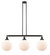 Franklin Restoration Three Light Island Pendant in Oil Rubbed Bronze (405|213-OB-G201-10)