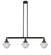 Franklin Restoration Three Light Island Pendant in Matte Black (405|213-BK-G532)