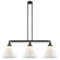 Franklin Restoration LED Island Pendant in Matte Black (405|213-BK-G41-L-LED)