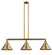 Franklin Restoration Three Light Island Pendant in Brushed Brass (405|213-BB-M10-BB)