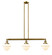 Franklin Restoration Three Light Island Pendant in Brushed Brass (405|213-BB-G531)