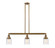 Franklin Restoration Three Light Island Pendant in Brushed Brass (405|213-BB-G513)