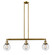 Franklin Restoration LED Island Pendant in Brushed Brass (405|213-BB-G204-6-LED)