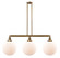 Franklin Restoration LED Island Pendant in Brushed Brass (405|213-BB-G201-12-LED)
