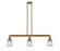 Franklin Restoration Three Light Island Pendant in Brushed Brass (405|213-BB-G184S)