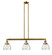 Franklin Restoration LED Island Pendant in Brushed Brass (405|213-BB-G172-LED)