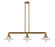 Franklin Restoration Three Light Island Pendant in Brushed Brass (405|213-BB-G1)