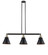 Franklin Restoration Three Light Island Pendant in Black Antique Brass (405|213-BAB-M13-BK)