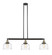 Franklin Restoration Three Light Island Pendant in Black Antique Brass (405|213-BAB-G713)
