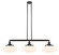 Franklin Restoration Three Light Island Pendant in Black Antique Brass (405|213-BAB-G694-12)