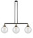 Franklin Restoration LED Island Pendant in Black Antique Brass (405|213-BAB-G204-10-LED)