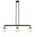 Franklin Restoration Three Light Island Pendant in Black Antique Brass (405|213-BAB-G201-6)