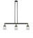 Franklin Restoration Three Light Island Pendant in Black Antique Brass (405|213-BAB-G182S)
