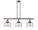 Franklin Restoration Three Light Island Pendant in Antique Copper (405|213-AC-G74)