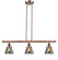 Franklin Restoration Three Light Island Pendant in Antique Copper (405|213-AC-G63)