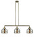 Franklin Restoration LED Island Pendant in Antique Brass (405|213-AB-G78-LED)