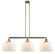 Franklin Restoration LED Island Pendant in Antique Brass (405|213-AB-G71-L-LED)