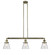Franklin Restoration LED Island Pendant in Antique Brass (405|213-AB-G64-LED)