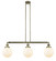 Franklin Restoration LED Island Pendant in Antique Brass (405|213-AB-G201-8-LED)