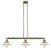 Franklin Restoration Three Light Island Pendant in Antique Brass (405|213-AB-G1)