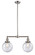 Franklin Restoration LED Island Pendant in Brushed Satin Nickel (405|209-SN-G204-8-LED)