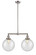 Franklin Restoration LED Island Pendant in Brushed Satin Nickel (405|209-SN-G204-10-LED)