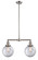 Franklin Restoration LED Island Pendant in Brushed Satin Nickel (405|209-SN-G202-8-LED)