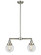 Franklin Restoration LED Island Pendant in Brushed Satin Nickel (405|209-SN-G202-6-LED)