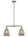 Franklin Restoration Two Light Island Pendant in Brushed Satin Nickel (405|209-SN-G146)