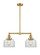 Franklin Restoration LED Island Pendant in Satin Gold (405|209-SG-G72-LED)