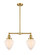 Franklin Restoration LED Island Pendant in Satin Gold (405|209-SG-G661-7-LED)